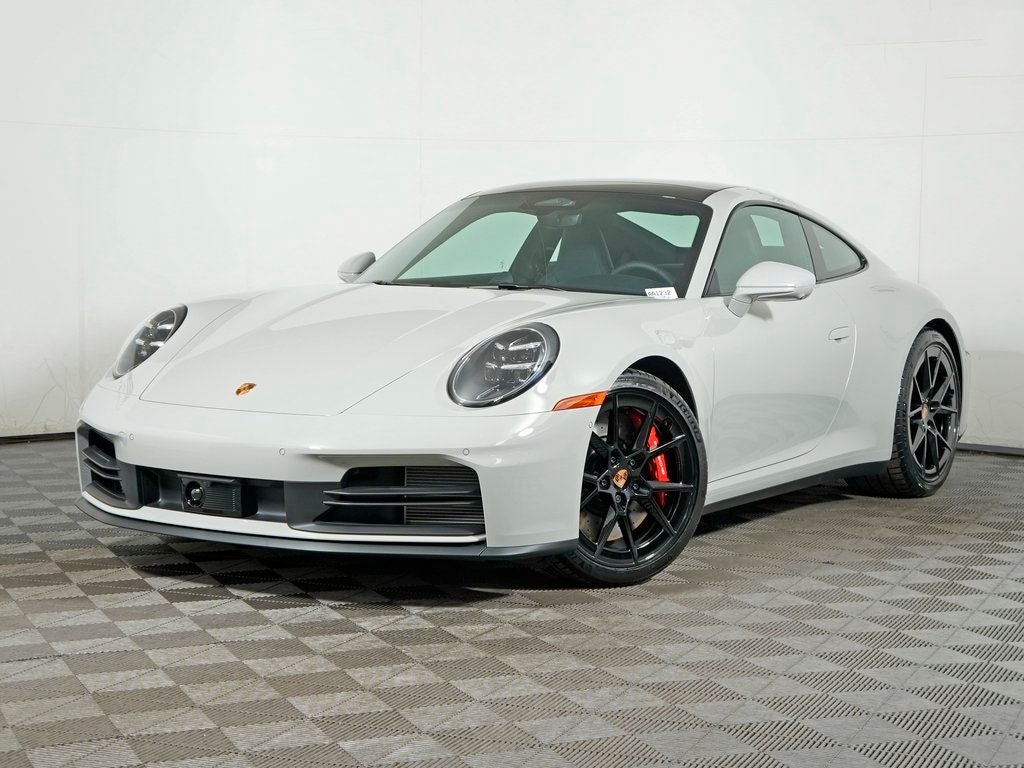 2026 Porsche 911 Carrera S in Chalk — front three-quarter view