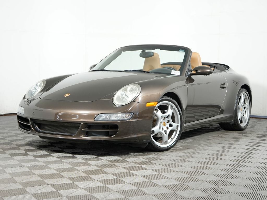 2008 Porsche 911 Carrera in Macadamia Metallic — front three-quarter view