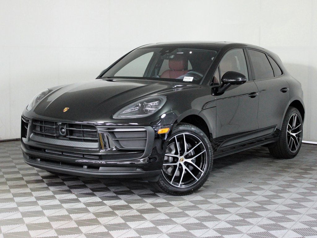 2026 Porsche Macan Base in Black — front three-quarter view
