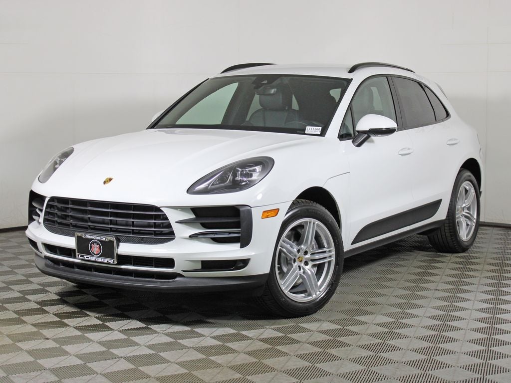 2021 Porsche Macan Base in White — front three-quarter view
