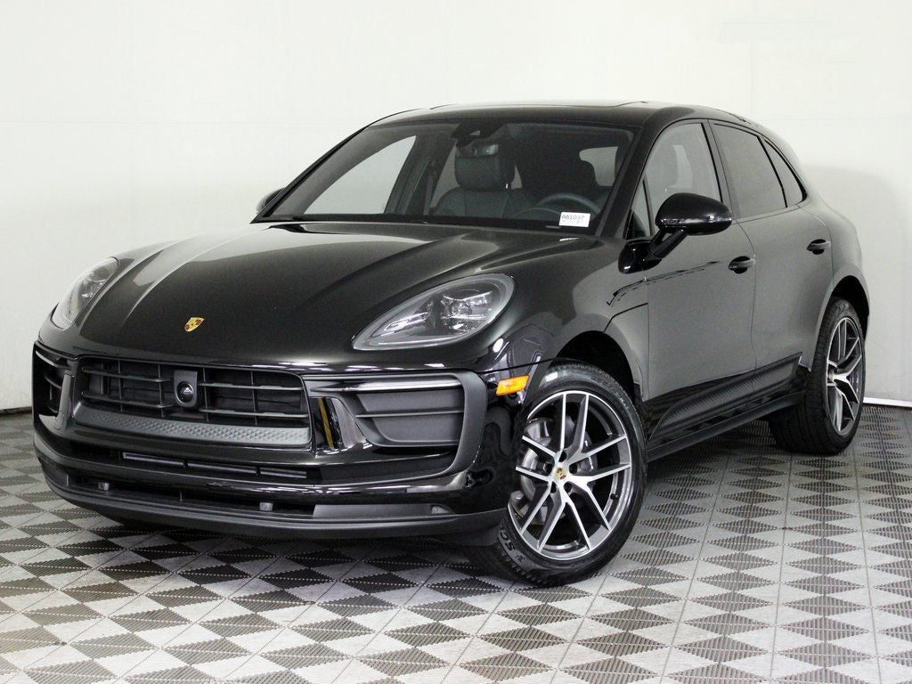 2026 Porsche Macan Base in Black — front three-quarter view