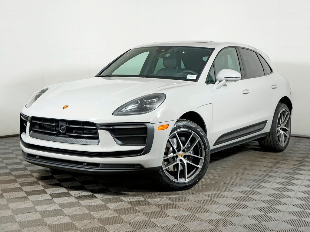 2026 Porsche Macan Base in Chalk — front three-quarter view